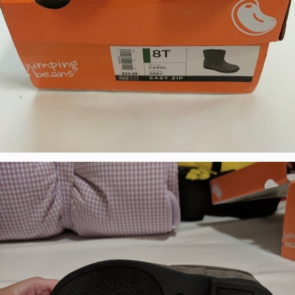8T suede boots